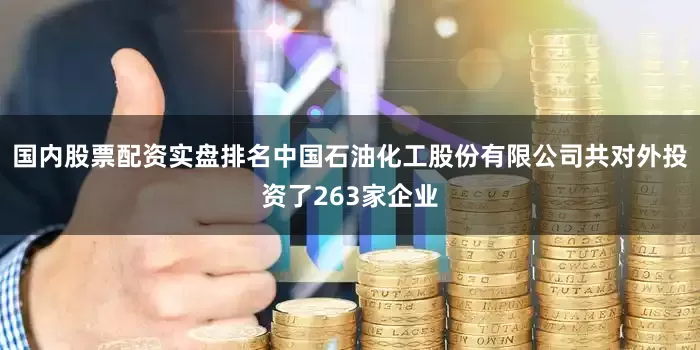 国内股票配资实盘排名中国石油化工股份有限公司共对外投资了263家企业